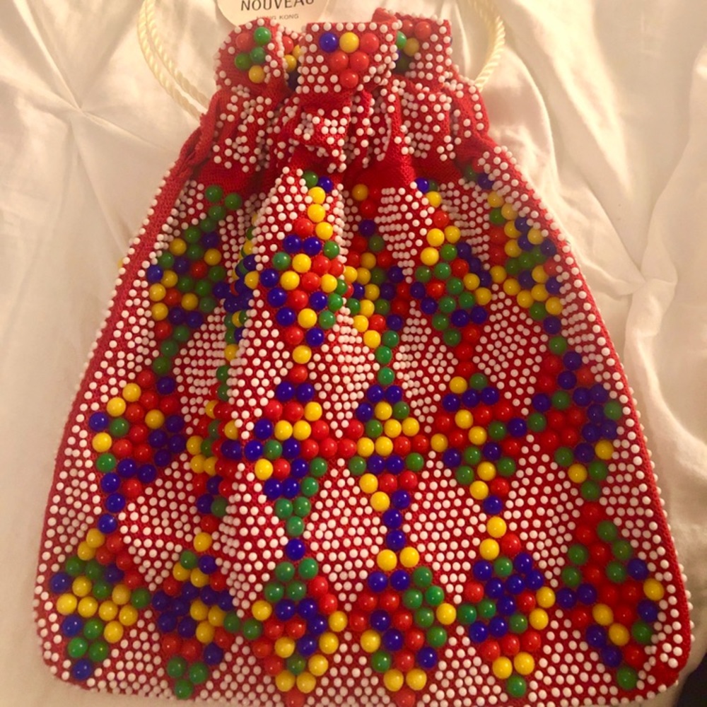 VINTAGE 1970s CHERI NOUVEAU DRAWSTRING PURSE